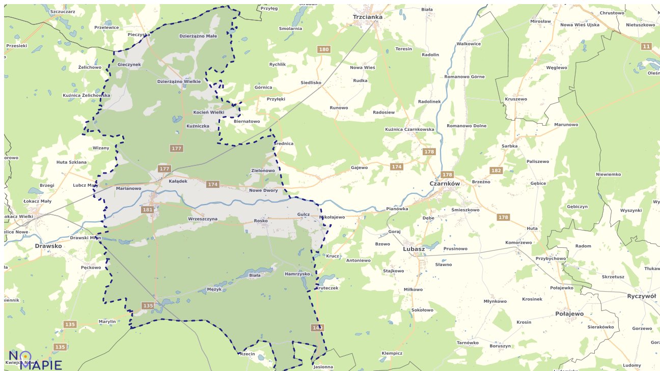 Mapa uzbrojenia terenu Wieleni